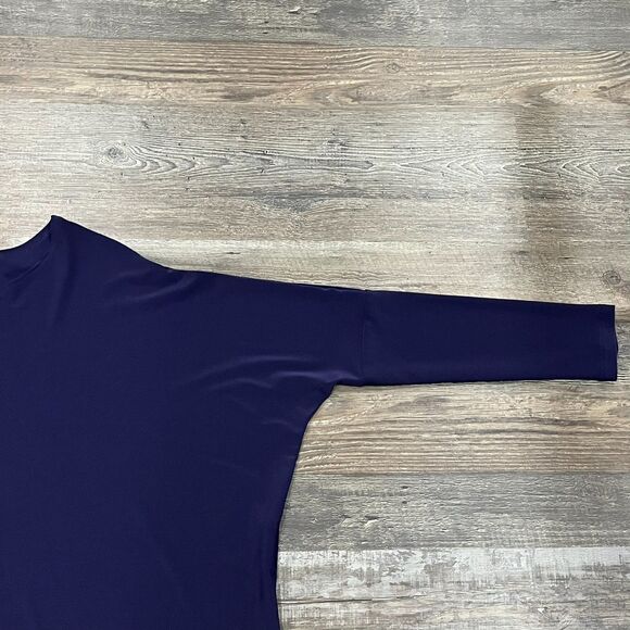 Sympli Purple Top Size 8 Dolman Sleeve Travel Stretch Jersey Lagenlook Modern - Picture 11 of 13